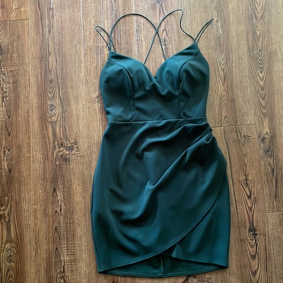 Dillards Green Mini Dress - Picture 2 of 3
